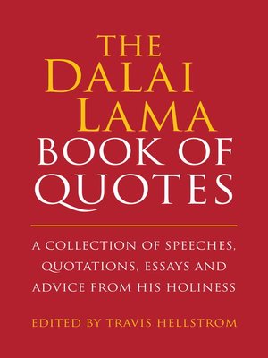 cover image of The Dalai Lama Quotes Book